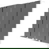 Mexen Velar Duo Duschwand 2-flügelig, verschiebbar 200 x 150 cm, graphit, weiß - 896-200-000-42-20