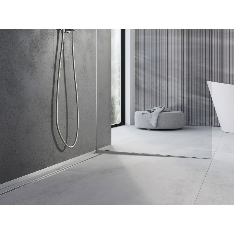 Mexen Line-B shower line profile for glass 120 cm right, inox - 181004120R