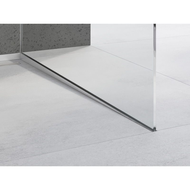 Mexen Line-B listwa spadkowa do szkła 120 cm prawa, inox - 181004120R