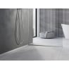 Mexen Line-B Glasklebeliste 180 cm rechts, Inox - 181004180R
