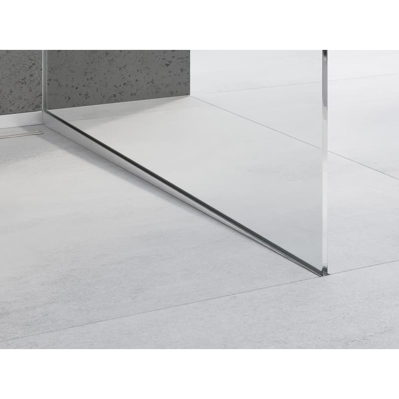 Mexen Line-B perfil de inclinação para vidro 180 cm direito, inox - 181004180R
