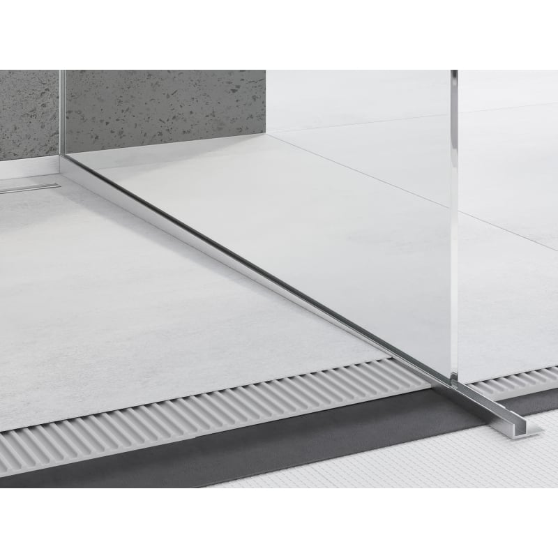 Mexen Line-B perfil de inclinação para vidro 180 cm direito, inox - 181004180R