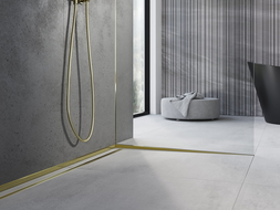 Mexen Line-B afschotlijst voor glas 120 cm rechts, goud - 185004120R