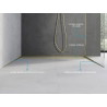 Mexen Line-B listello inclinato per vetro 120 cm destro, oro - 185004120R