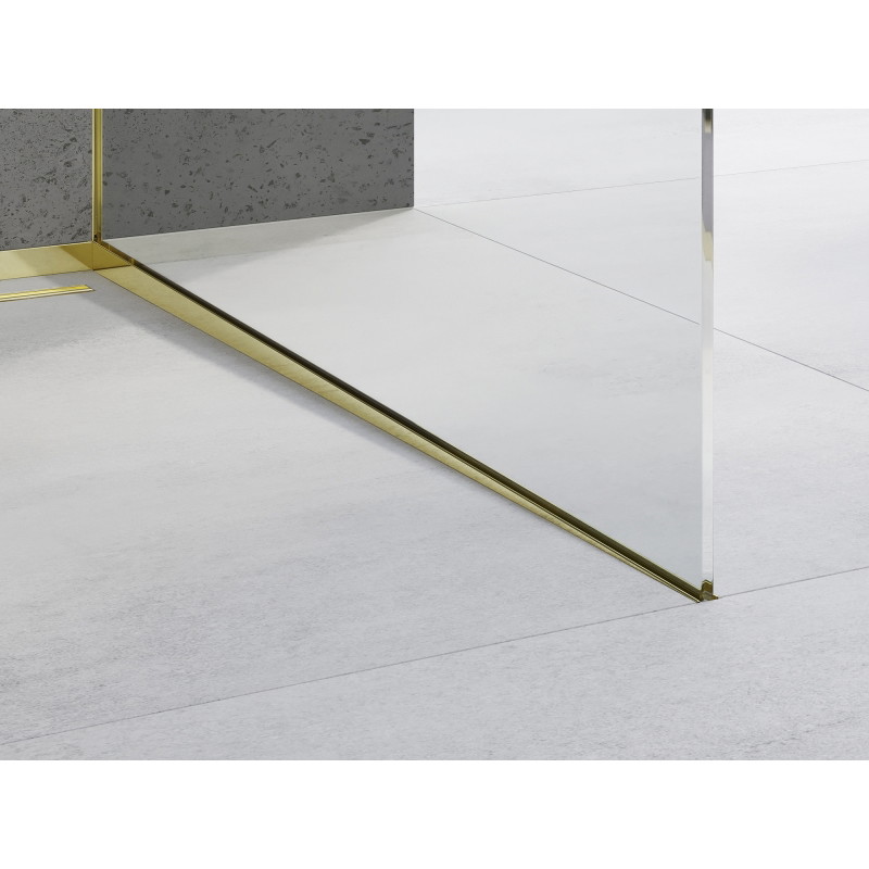 Mexen Line-B listello inclinato per vetro 120 cm destro, oro - 185004120R