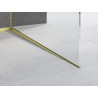 Mexen Line-B regleta de pendiente para vidrio de 120 cm derecha, cepillado dorado - 185504120R