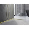 Mexen Line-B regleta de pendiente para vidrio de 120 cm derecha, cepillado dorado - 185504120R