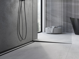 Mexen Line-B Gefälleleiste für Glas 120 cm rechts, schwarz - 187004120R