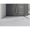 Mexen Line-B fallremsa för glas 120 cm höger, svart - 187004120R