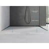 Mexen Line-B ραβδωτή μπάρα για γυαλί 120 cm δεξιά, μαύρη - 187004120R