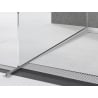 Mexen Line-B Gefälleleiste für Glas 120 cm links, Edelstahl - 181004120L