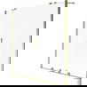 Mexen Velar Duo Badewannenabtrennung 2-flügelig, verschiebbar 140 x 150 cm, matt, gold - 896-140-000-32-50