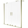Mexen Velar Duo vannikardin, 2-osaline lükand, 140 x 150 cm, jäine, kuldne - 896-140-000-32-50