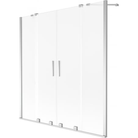 Mexen Velar Duo sliding bathtub screen, 2-wing, 140 x 150 cm, frost, chrome - 896-140-000-32-01