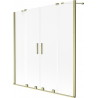 Mexen Velar Duo vannitoa kaheosaline libisev ekraan 140 x 150 cm, härm, kuldne harjatud - 896-140-000-32-55
