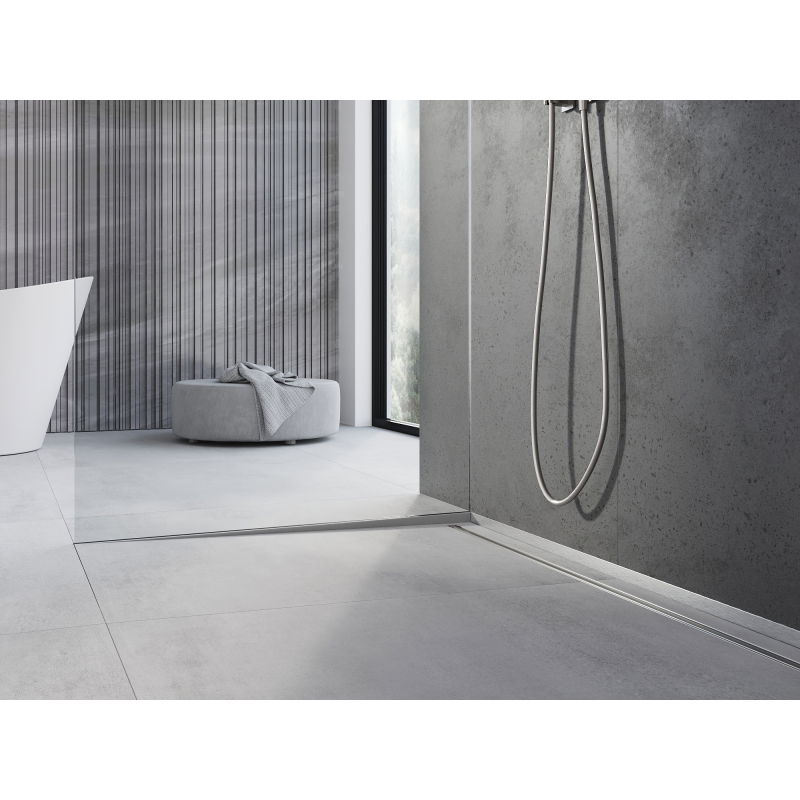 Mexen Line-B guia inclinada para vidro 180 cm esquerda, inox - 181004180L