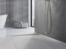 Mexen Line-B afschotlijst voor glas 180 cm links, inox - 181004180L