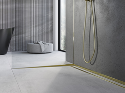 Mexen Line-B afschotlijst voor glas 180 cm links, goud - 185004180L