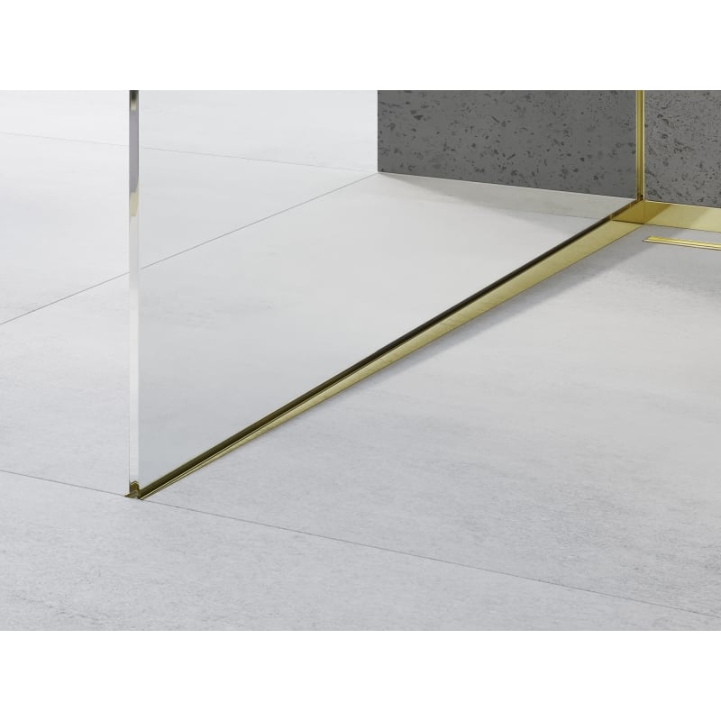 Mexen Line-B barra de declive para vidro 180 cm esquerda, dourada - 185004180L