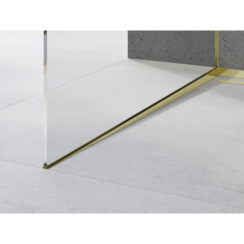 Mexen Line-B fallande list till glas 180 cm vänster, guld - 185004180L