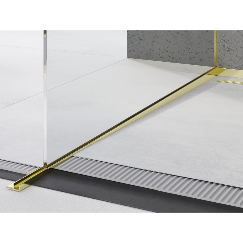 Mexen Line-B sluttlist för glas 180 cm vänster, guld - 185004180L
