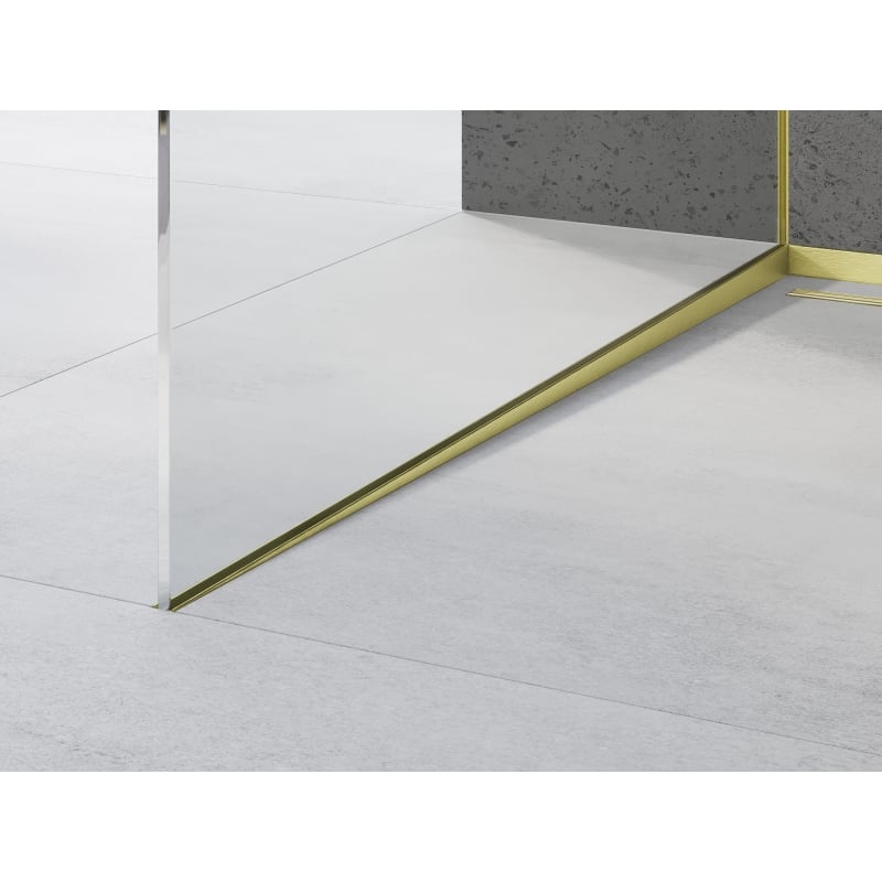 Mexen Line-B barra de queda para vidro 180 cm esquerda, escova dourada - 185504180L