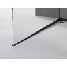 Mexen Line-B afschotlijst voor glas 120 cm links, zwart - 187004120L
