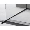 Mexen Line-B afschotlijst voor glas 120 cm links, zwart - 187004120L