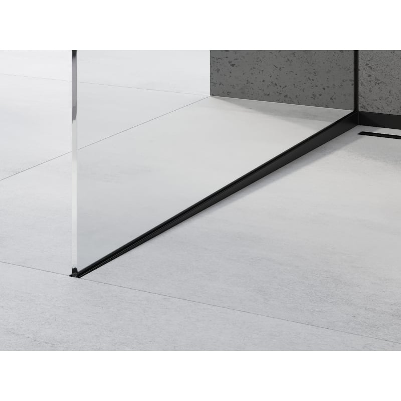 Mexen Line-B listwa spadkowa do szkła 180 cm lewa, czarna - 187004180L