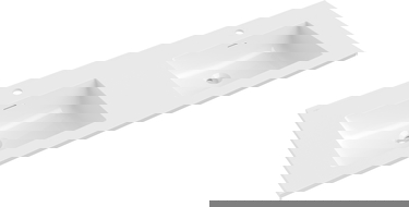 Mexen Otis duebel agebauten Ëmmersuel um Plan 141 x 46,5 cm, wäiss Glanz - 25181400D