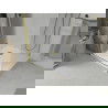 Mexen Lima opklapbare douchecabine 90 x 90 cm, transparant, goud + Flat douchebak - 856-090-090-50-00-4010