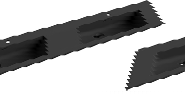 Mexen Otis Doppelwaschbecken zur Arbeitsplattenmontage 141 x 46,5 cm, schwarz matt - 25181471D