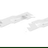 Mexen Otis ingebouwde dubbele wastafel 161 x 46,5 cm, wit glans - 25181600D