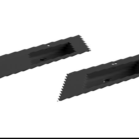 Mexen Otis Doppelwaschbecken Einbau in die Arbeitsplatte 161 x 46,5 cm, schwarz matt - 25181671D