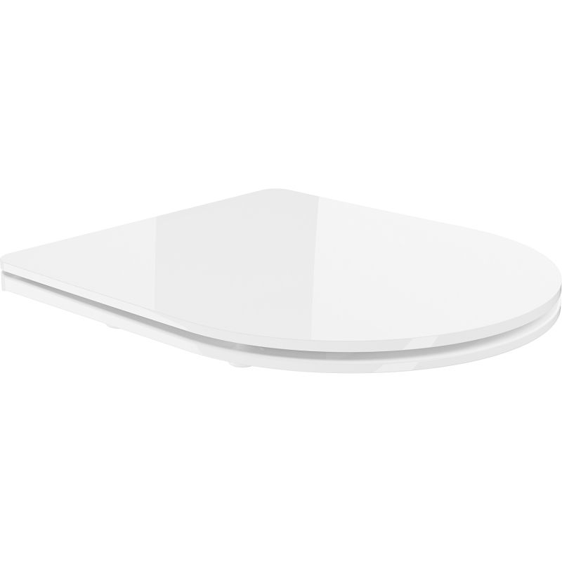 Mexen abattant slim à descente ralentie, duroplast, blanc brillant - 39224000