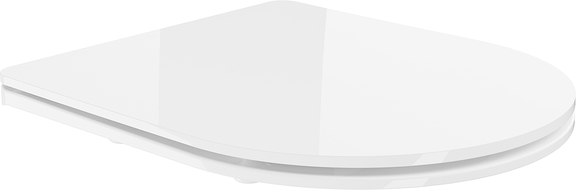 Mexen asiento de inodoro de cierre suave slim, duroplast, blanco brillo - 39224000