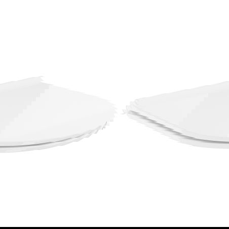 Mexen asiento de inodoro de cierre suave slim, duroplast, blanco brillo - 39050100