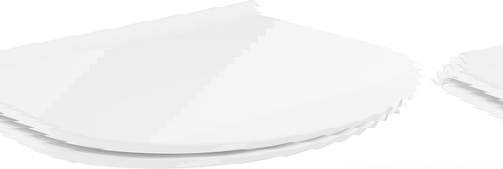 Mexen slanke langzaam sluitende toiletbril, duroplast, wit glans - 39050100