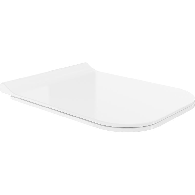 Mexen asiento de inodoro de cierre suave slim, duroplast, blanco brillo - 39070100