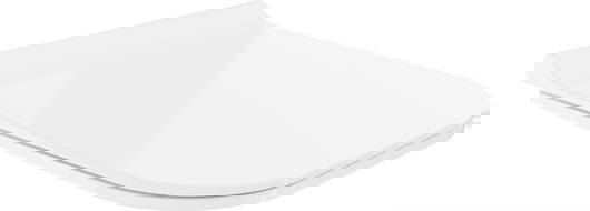 Mexen langzaam sluitende slanke toiletbril, duroplast, wit glans - 39070100