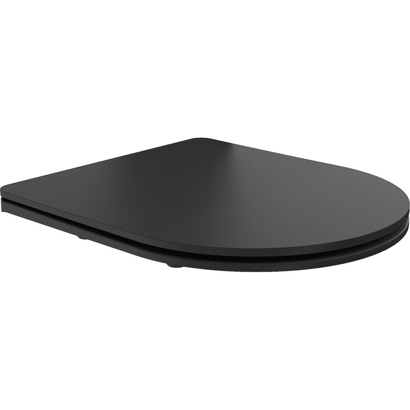 Mexen langsam schließender Sitz Slim, Duroplast, schwarz matt - 39224085