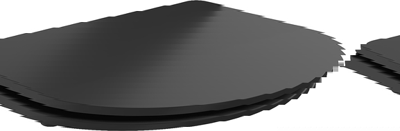 Mexen počasi padajoča deska slim, duroplast, črna mat - 39224085