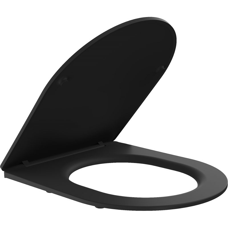 Mexen abattant de toilette à descente progressive slim, duroplast, noir mat - 39224085