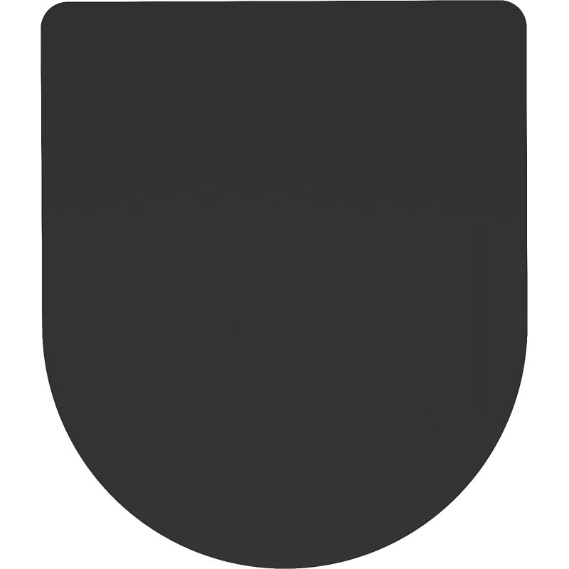 Mexen asiento de inodoro con caída lenta slim, duroplast, negro mate - 39224085