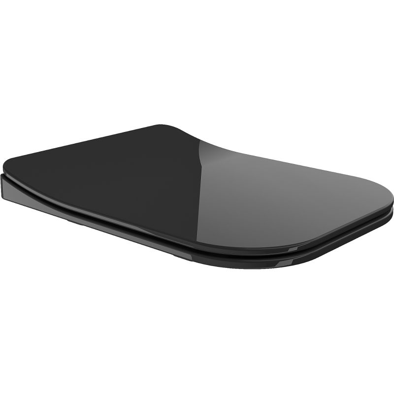 Mexen Teo asiento de caída lenta slim, duroplast, negro brillo - 39851085