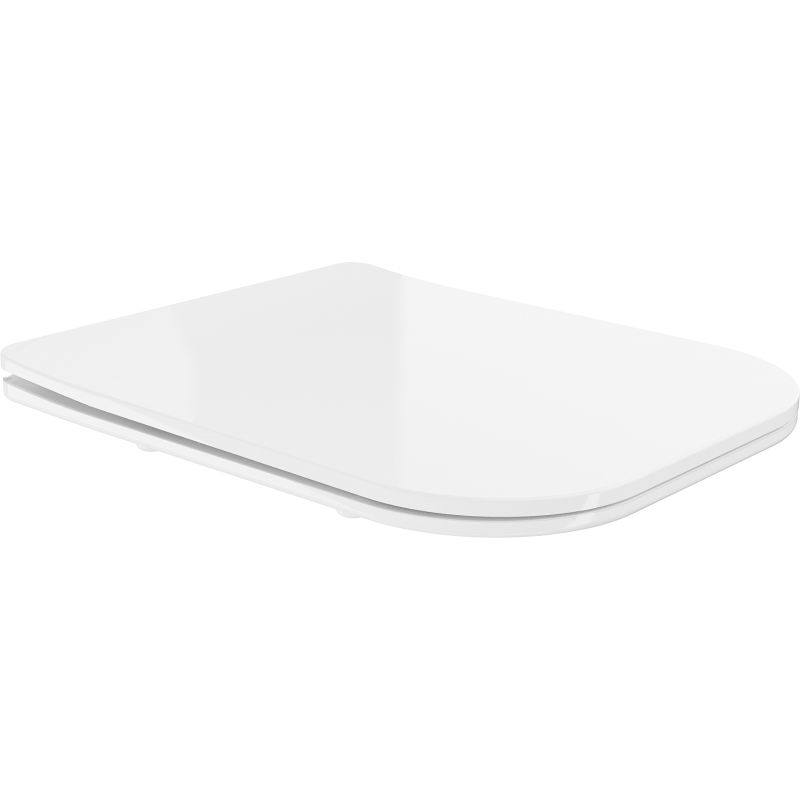 Mexen slanke, langzaam sluitende zitting, duroplast, wit glanzend - 39060100