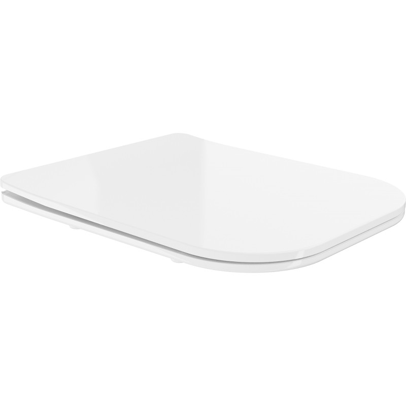 Mexen tapa de cierre suave slim, duroplast, blanco brillo - 39060100