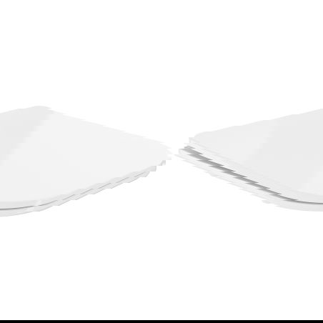 Mexen tampa de queda lenta slim, duroplast, branco brilho - 39060100