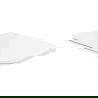 Mexen slanke, langzaam sluitende zitting, duroplast, wit glanzend - 39060100