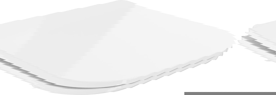 Mexen slanke, langzaam sluitende zitting, duroplast, wit glanzend - 39060100